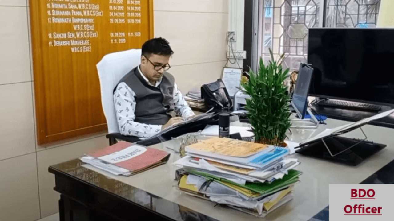 BDO officer on duty in office