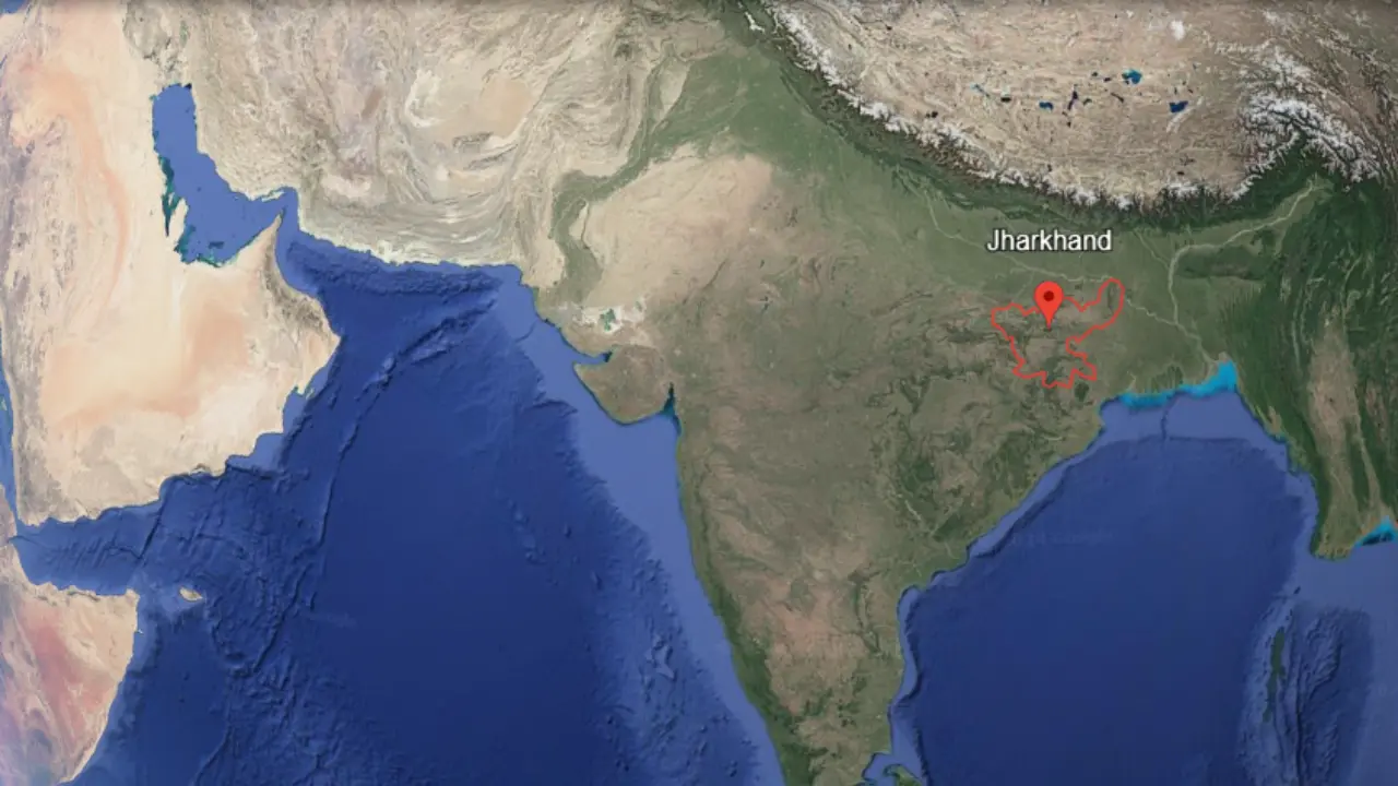 Jharkhand in red circle, What is Jharkhand