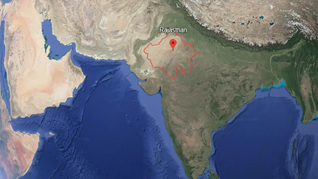 Rajasthan in red circle area, What is Rajasthan