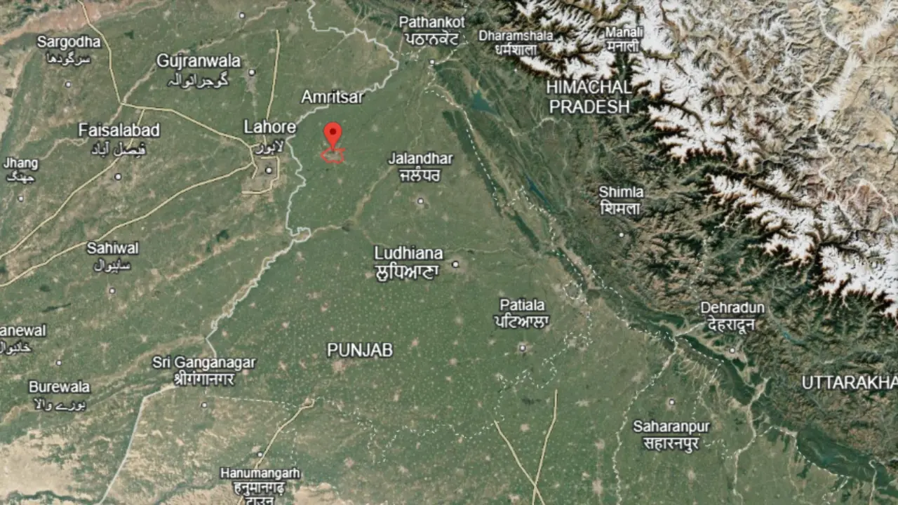 Amritsar located in red circle, What is Amritsar