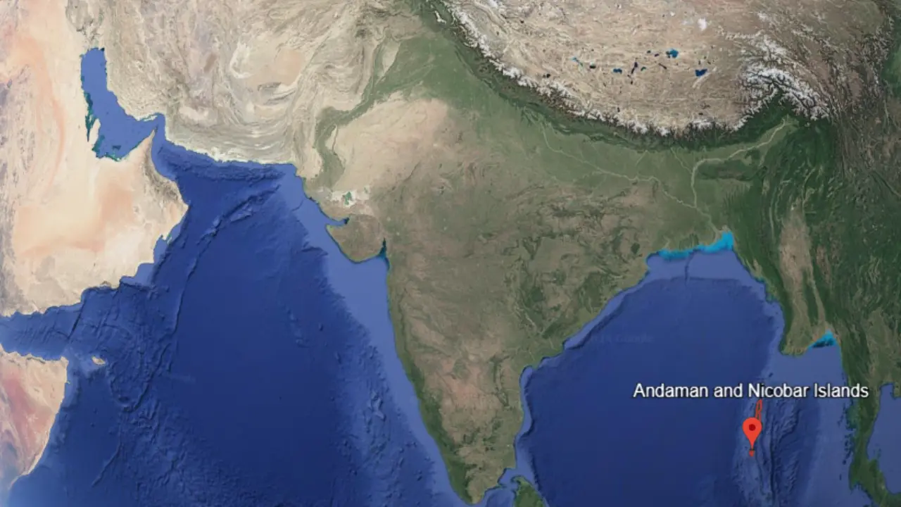 Andaman and Nicobar Islands in red circle area, What is Andaman and Nicobar Islands