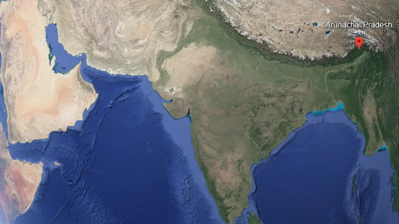 Arunachal pradesh in red circle area, What is Arunachal Pradesh