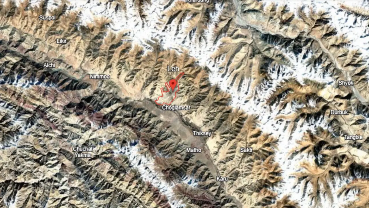 Leh in red circle area, What is Leh