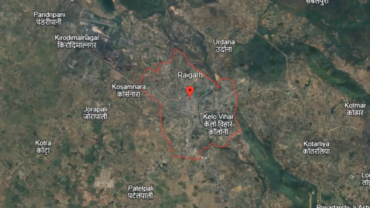 Raigarh in red circle area, What is Raigarh