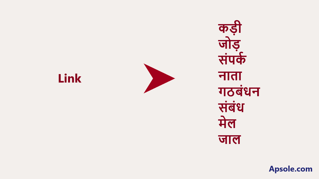 What is Link in hindi, Link meaning in hindi